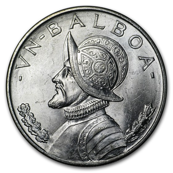 1947 Panama Silver Balboa BU 1947 Panama Silver Balboa BU