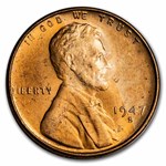 1947-S Lincoln Cent 50-Coin Roll BU