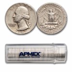 1947-S Washington Quarter 40-Coin Roll Avg Circ