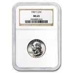 1947-S Washington Quarter MS-65 NGC