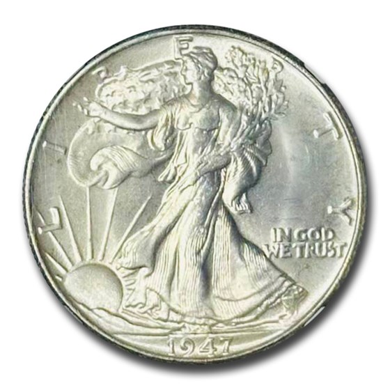 1947 Walking Liberty Half Dollar MS-66 NGC 1947 Walking Liberty Half Dollar MS-66 NGC
