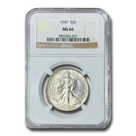 1947 Walking Liberty Half Dollar MS-66 NGC 1947 Walking Liberty Half Dollar MS-66 NGC