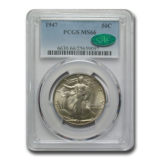 1947 Walking Liberty Half Dollar MS-66 PCGS CAC 1947 Walking Liberty Half Dollar MS-66 PCGS CAC