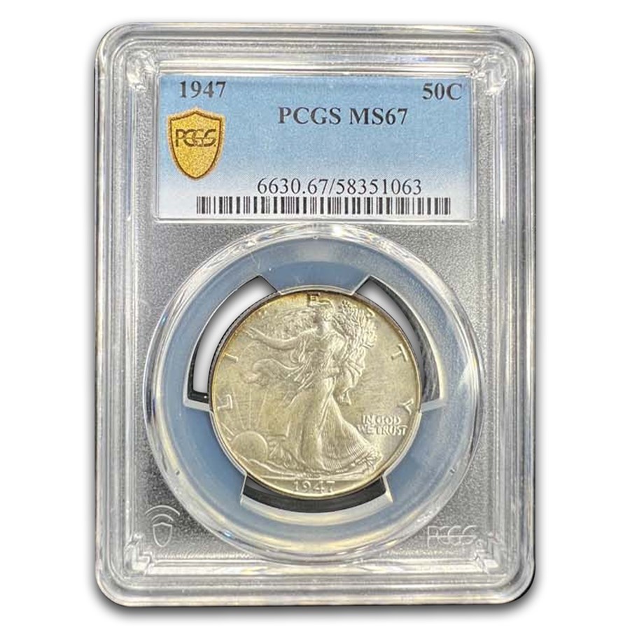 1947 Walking Liberty Half Dollar MS-67 PCGS