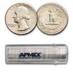 1947 Washington Quarter 40-Coin Roll Avg Circ