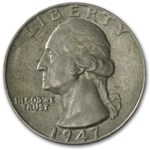 1947 Washington Quarter AU