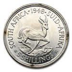 1948-1950 South Africa Silver 5 Shillings George VI XF