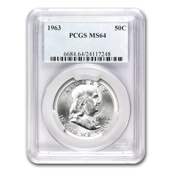 1948-1963 Franklin Half Dollar MS-64 PCGS (Random) 1948-1963 Franklin Half Dollar MS-64 PCGS (Random)