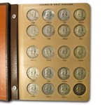1948-1963 Franklin Half Dollar Set Avg Circ (Dansco Album)