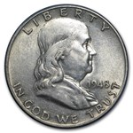 1948-1963 Franklin Half Dollar Set Avg Circ (Whitman Folder)