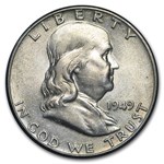1948-1963 Franklin Half Dollar Set Avg Circ (Whitman Folder)