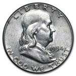 1948-1963 Franklin Half Dollar Set Avg Circ (Whitman Folder)