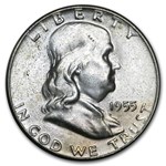 1948-1963 Franklin Half Dollar Set Avg Circ (Whitman Folder)