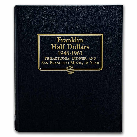 1948-1963 Franklin Half Dollar Set BU (Whitman Album) 1948-1963 Franklin Half Dollar Set BU (Whitman Album)