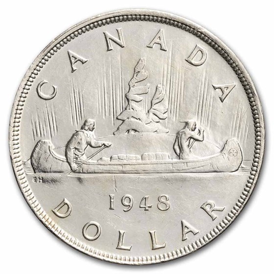 1948 Canada Silver Dollar George VI AU (Details) 1948 Canada Silver Dollar George VI AU (Details)
