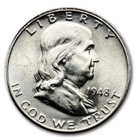 1948-D Franklin Half Dollar BU