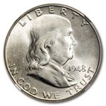1948-D Franklin Half Dollar MS-63 NGC (FBL)