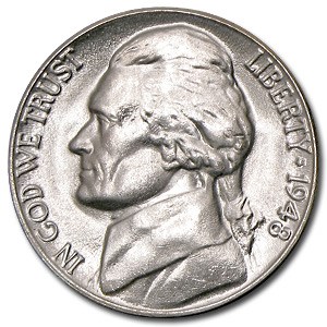 1948-D Jefferson Nickel BU 1948-D Jefferson Nickel BU