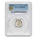 1948-D Roosevelt Dime MS-68 PCGS (FB)