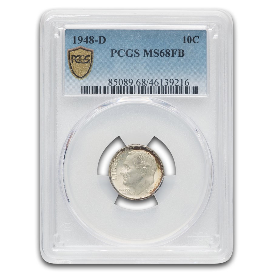 1948-D Roosevelt Dime MS-68 PCGS (FB)
