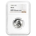 1948-D Washington Quarter MS-66 NGC