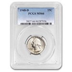 1948-D Washington Quarter MS-66 PCGS