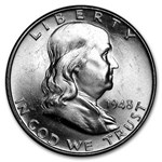1948 Franklin Half Dollar 20-Coin Roll BU
