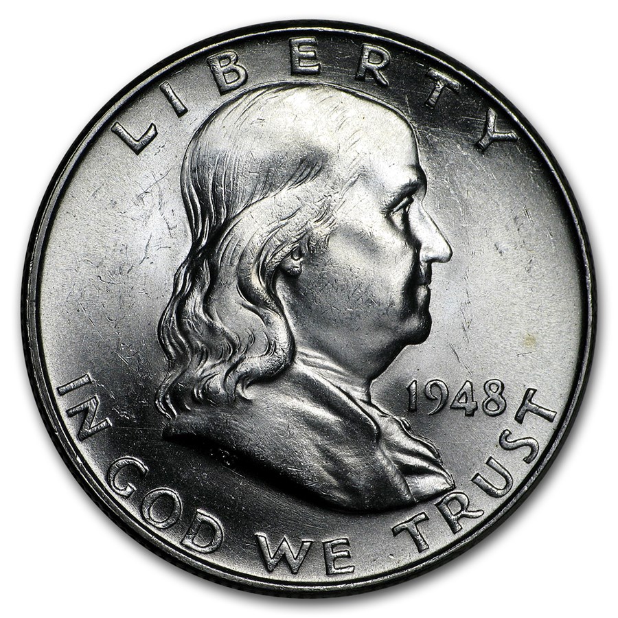 1948 Franklin Half Dollar BU