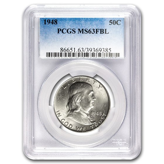 1948 Franklin Half Dollar MS-63 PCGS (FBL)