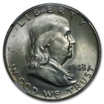 1948 Franklin Half Dollar MS-64 NGC (FBL)