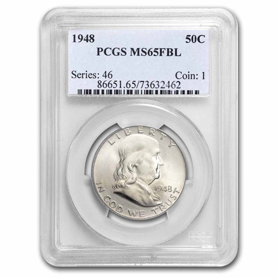 1948 Franklin Half Dollar MS-65 PCGS (FBL) 1948 Franklin Half Dollar MS-65 PCGS (FBL)