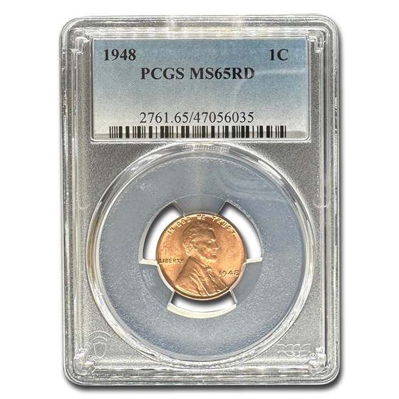 1948 Lincoln Cent MS-65 PCGS (Red) 1948 Lincoln Cent MS-65 PCGS (Red)