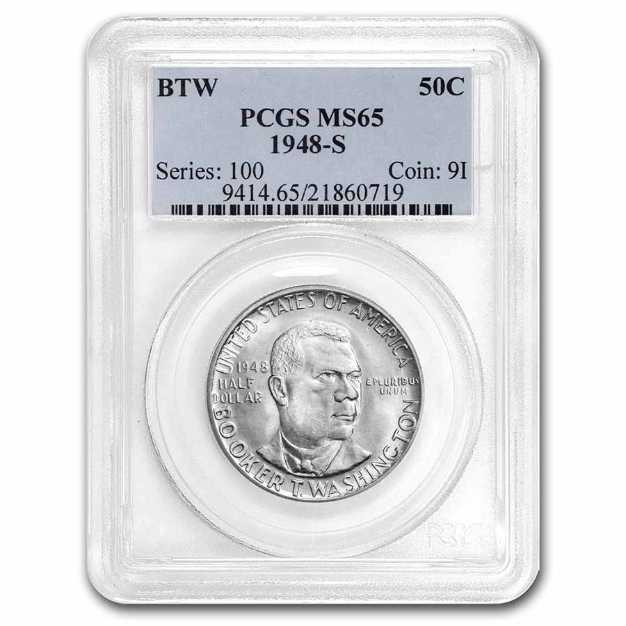 1948-S Booker T. Washington Half Dollar MS-65 PCGS