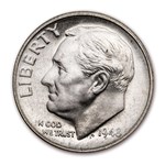 1948-S Roosevelt Dime 50-Coin Roll BU