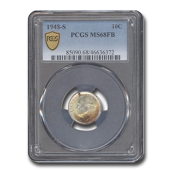 1948-S Roosevelt Dime MS-68 PCGS (FB)