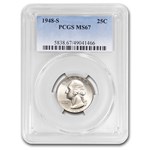 1948-S Washington Quarter MS-67 PCGS