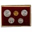 1948 Vatican City Pope Pius XII Gold 100 Lire 5-Coin Set BU