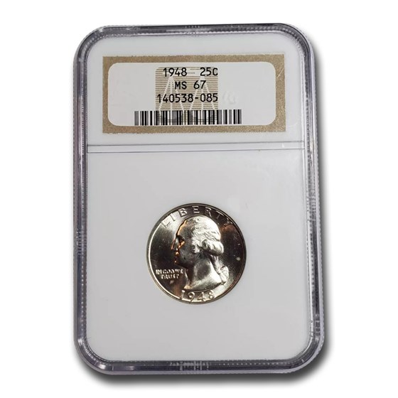1948 Washington Quarter MS-67 NGC 1948 Washington Quarter MS-67 NGC