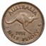 1949-1952 Australia Bronze 1/2 Penny George VI Avg Circ