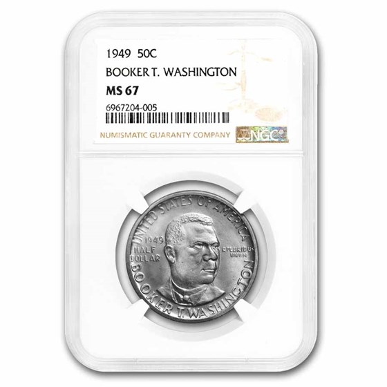 1949 Booker T. Washington Half Dollar MS-67 NGC 1949 Booker T. Washington Half Dollar MS-67 NGC