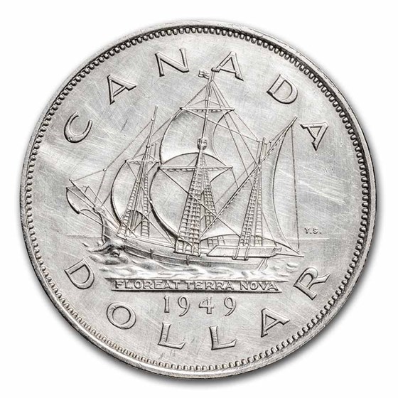 1949 Canada Silver Dollar George VI BU (Details) 1949 Canada Silver Dollar George VI BU (Details)