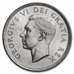 1949 Canada Silver Dollar George VI BU