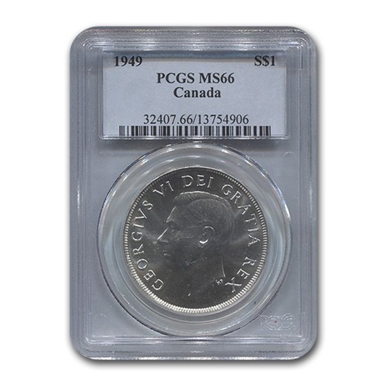 1949 Canada Silver Dollar MS-66 PCGS 1949 Canada Silver Dollar MS-66 PCGS