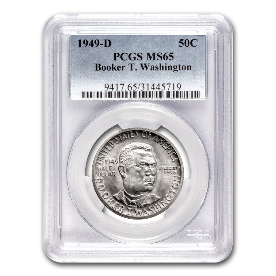 1949-D Booker T. Washington Half Commemorative MS-65 PCGS