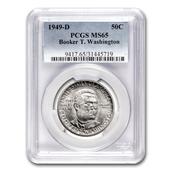 1949-D Booker T. Washington Half Commemorative MS-65 PCGS 1949-D Booker T. Washington Half Commemorative MS-65 PCGS