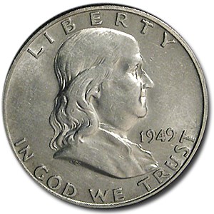 1949-D Franklin Half Dollar AU