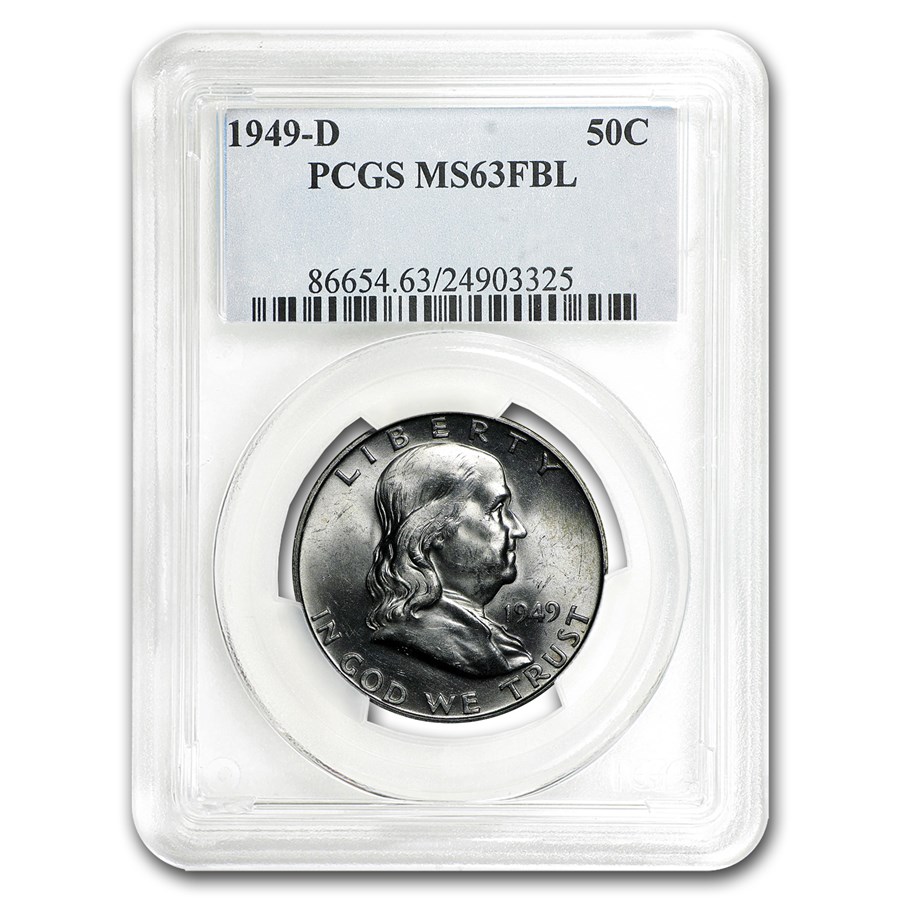 1949-D Franklin Half Dollar MS-63 PCGS (FBL)