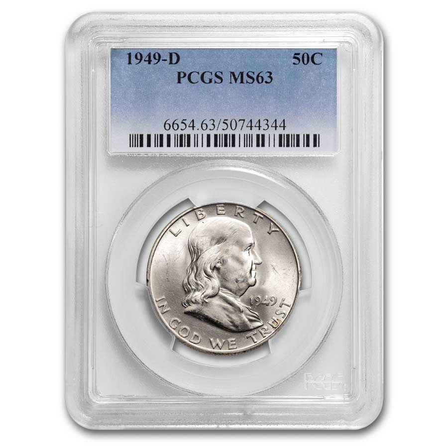 1949-D Franklin Half Dollar MS-63 PCGS