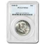 1949-D Franklin Half Dollar MS-64 PCGS