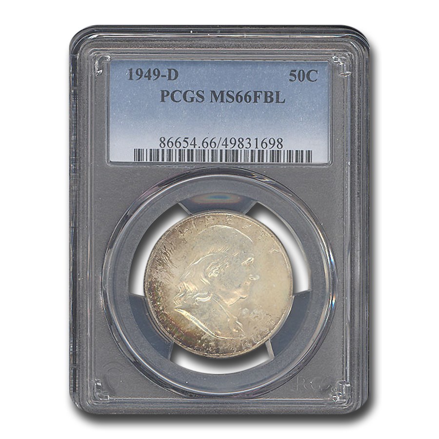 1949-D Franklin Half Dollar MS-66 PCGS (FBL)